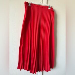 Coral maxi Pleated Women’s Skirt size L